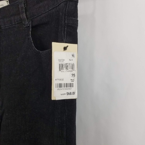 Max Studio London Jeans Womens 26 Destroyed Raw Hem Skinny - Picture 2 of 6